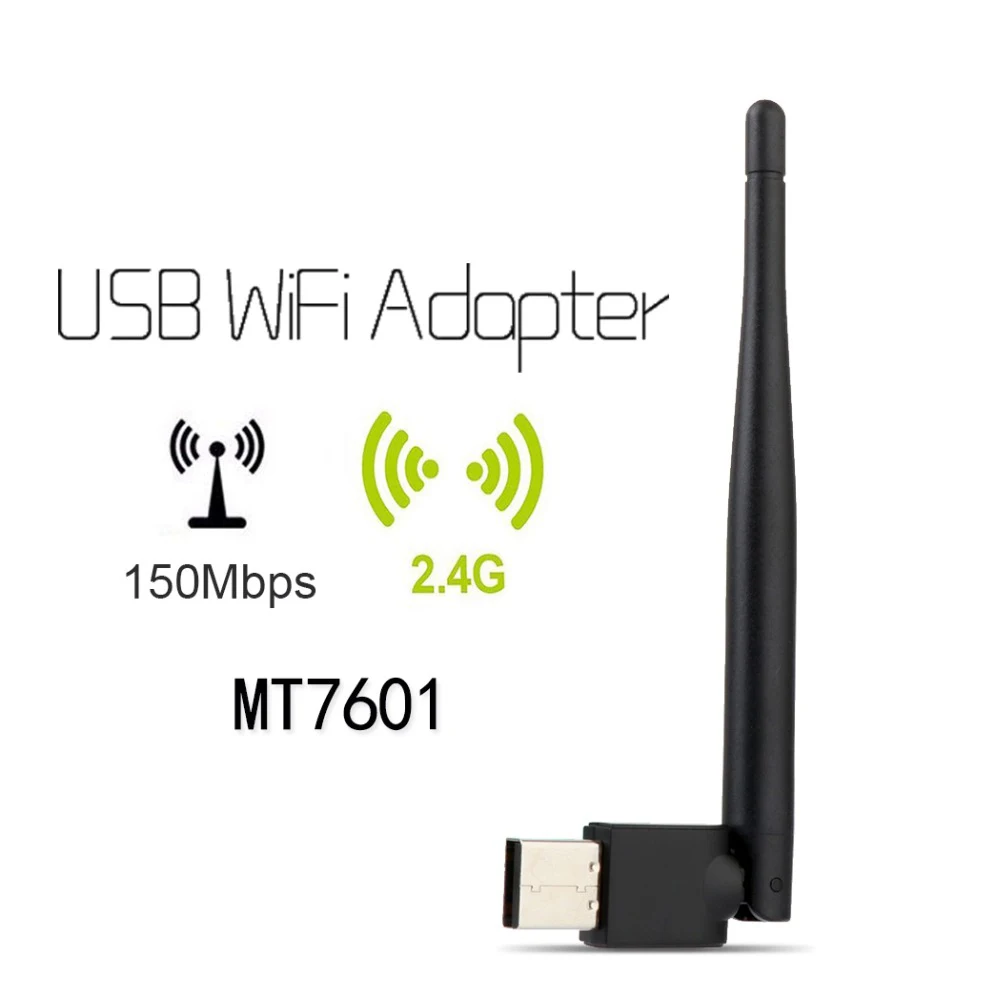 Satxtrem MT7601 беспроводной лучший USB Wifi адаптер 150 Мбит/с Sintonizador de tv цифровой ТВ тюнер мини-usb Wi-Fi для спутникового ресивера