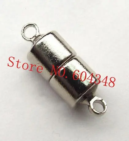 

Cylinder Magnetic Clasps With Circle, 6MM x 8MM ,Medium Size, Rhodium, Strong Magnetism, Jewelry Clasps, Jewelry Findings.