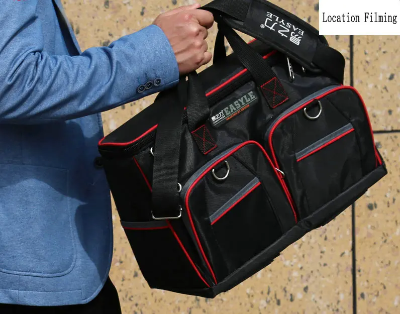 

12 -inch multi-function electrical maintenance kit canvas tool bag shoulder bag