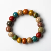 colorful ceramic beads bracelets hand made diy artware retro bracelet jewelery wholesale fy361