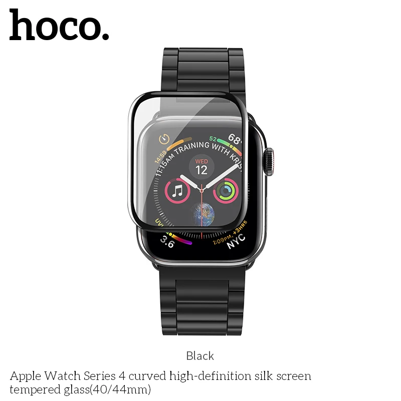 HOCO 3D изогнутое Закаленное стекло протектор экрана для Apple Watch серии 4 iWatch 40 мм 44