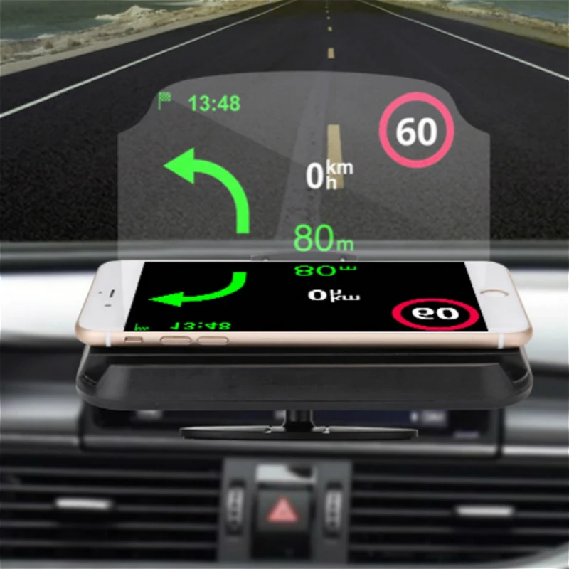 Автомобильный gps-навигатор держатель HUD проекционный дисплей нескользящий кронштейн для телефона