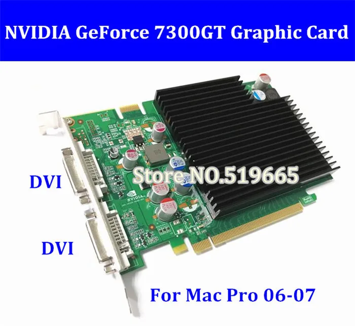Видеокарта nVidia 7300GT 256M DDR2 DVI для Macpro 1 2 A1168|card card|card graphiccard connector |