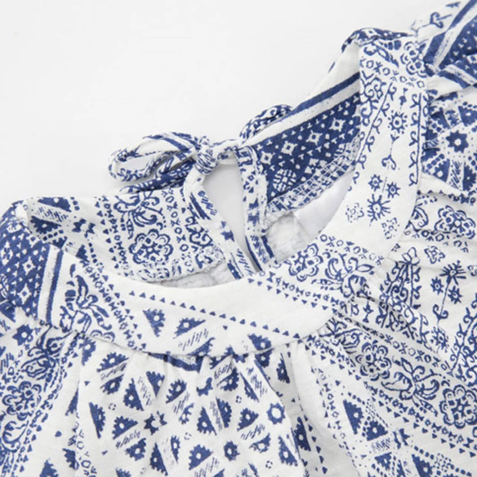 Детская футболка с фарфоровым принтом для девочек модная одежда Roupas Infantis Menino