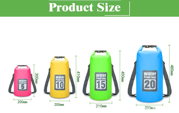 5L/10L/15L/20L водонепроницаемые сумки для хранения, сухой мешок, сумка для каноэ, каяк, рафтинг, для спорта на открытом воздухе, сумки для плавания, дорожный набор, рюкзак