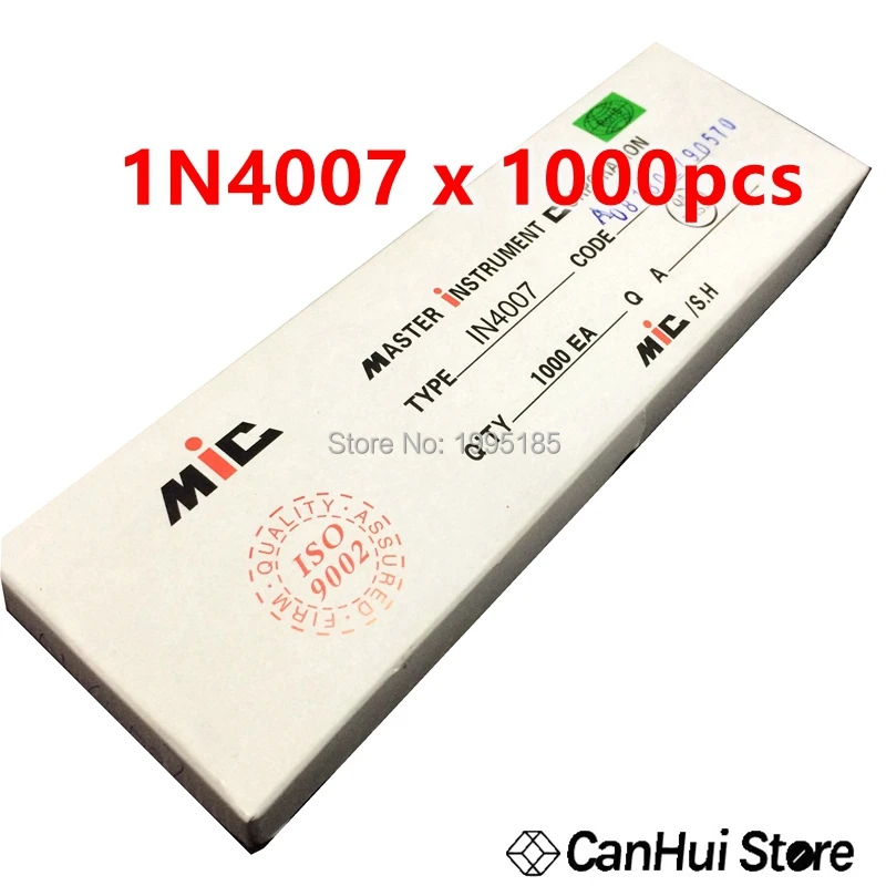 

1000 IN4007 1N4007 1A/1000V DO-41 MIC