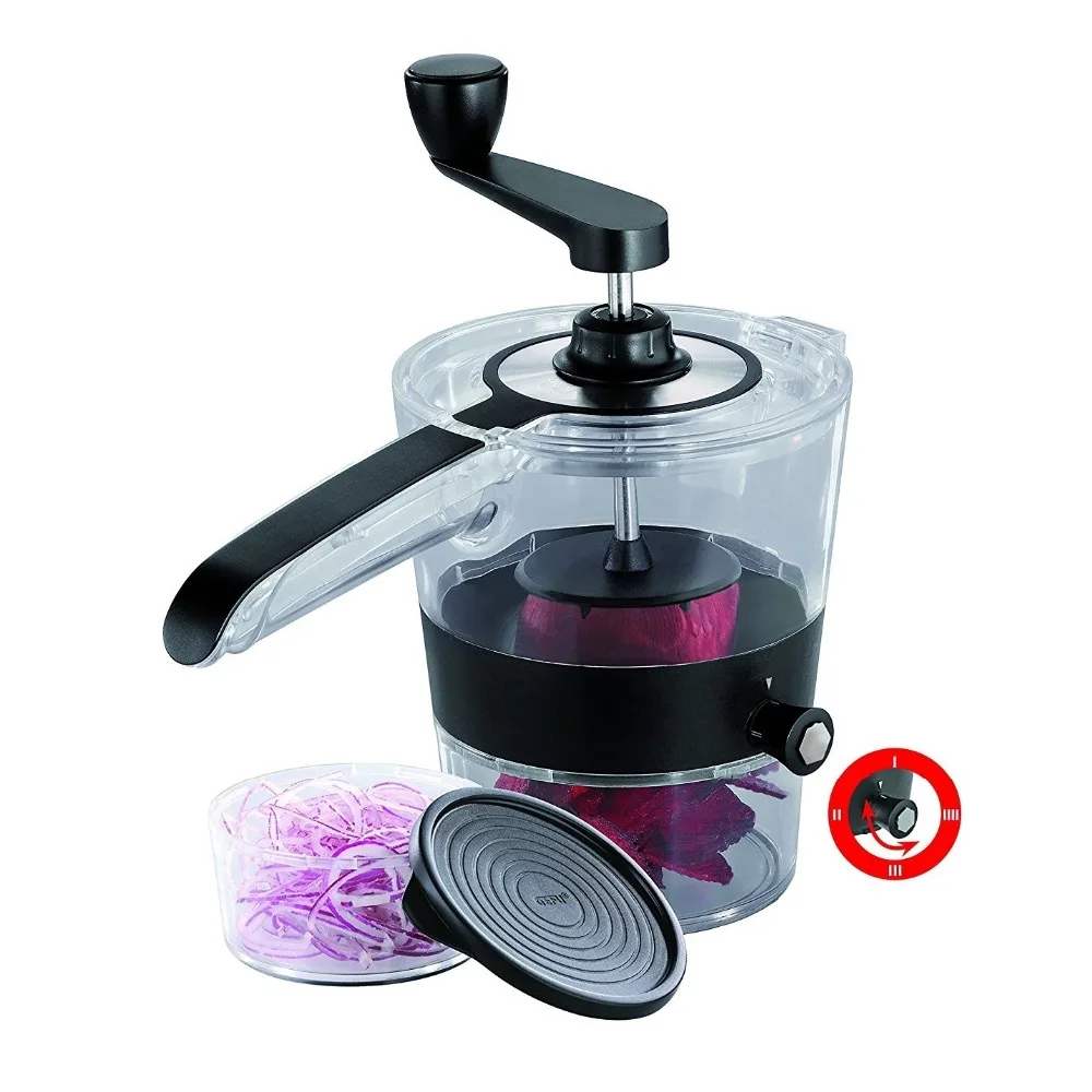 Новая портативная вращающаяся на 360 градусов овощерезка с 4 лезвиями спиральная