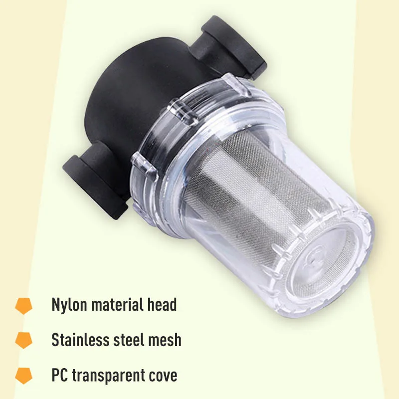 Фильтр для труб с высоким потоком 20 мм встроенный фильтр мусора в фильтрующей