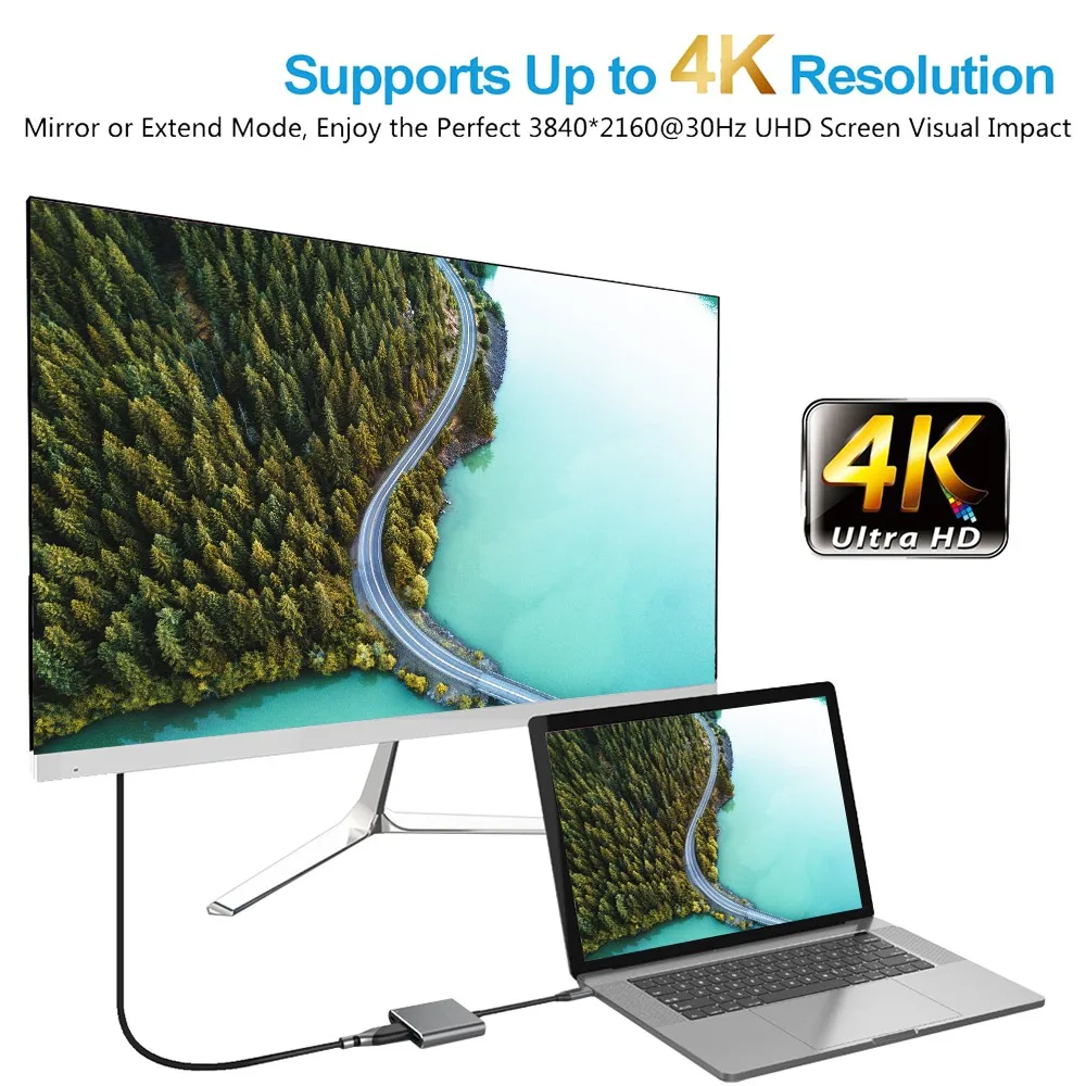 Mioyow USB 3,1 type C к серому USB-C 4K HDMI USB 3,0 концентратор Кабель-адаптер для Macbook хаб адаптер HDMI конвертер