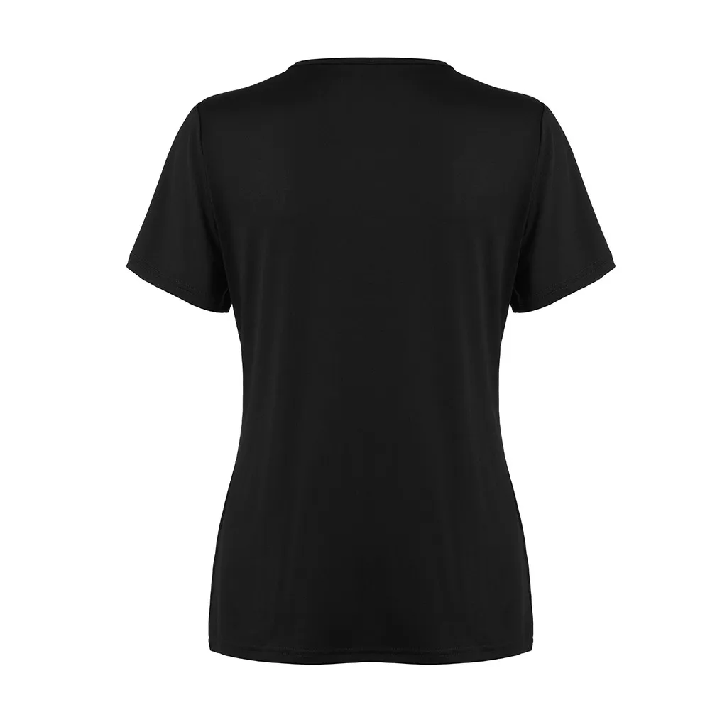 Женская свободная футболка с v образным вырезом повседневная сексуальная