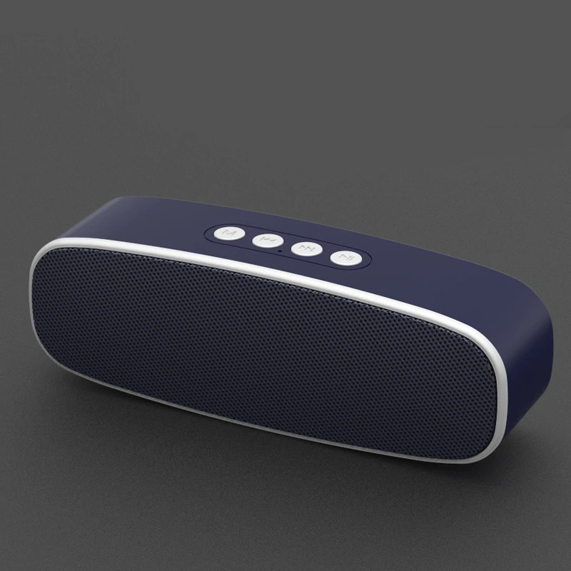 Blue Портативный беспроводной динамик стерео большой 10 Вт Мощность Bluetooth системы TF FM радио музыка сабвуфер Колонка s - Цвет: Blue