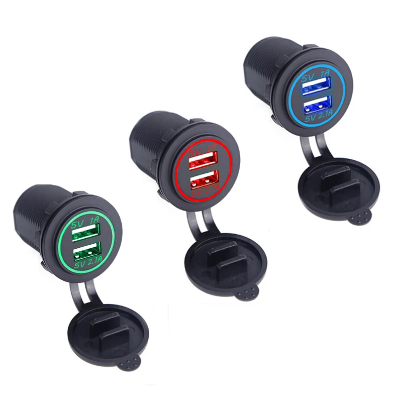 Onever автомобиль Зарядное устройство для мото Авто Грузовик USB DC12V-32V