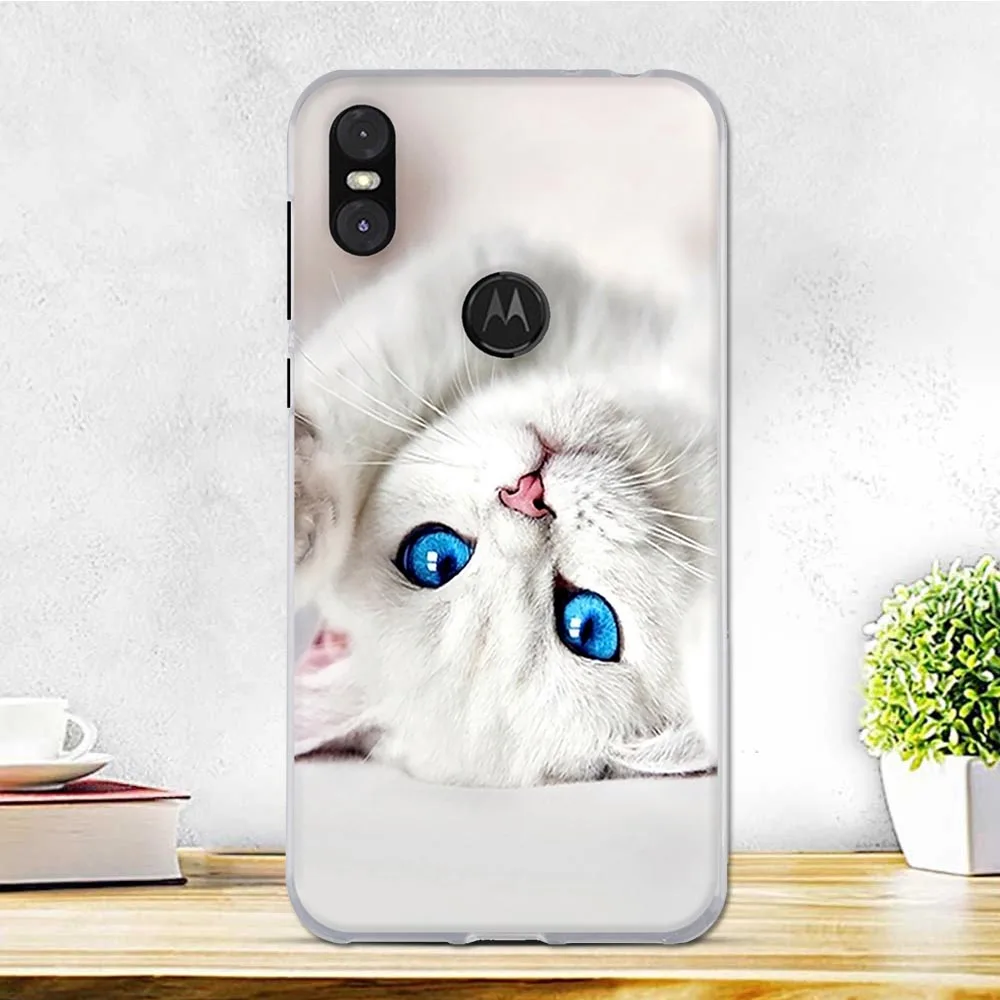 38 Чехол для Motorola One, силиконовый мягкий ТПУ чехол для мобильного телефона, милый бампер, черный чехол для Fundas Moto P30 Play, чехол для телефона - Цвет: 38