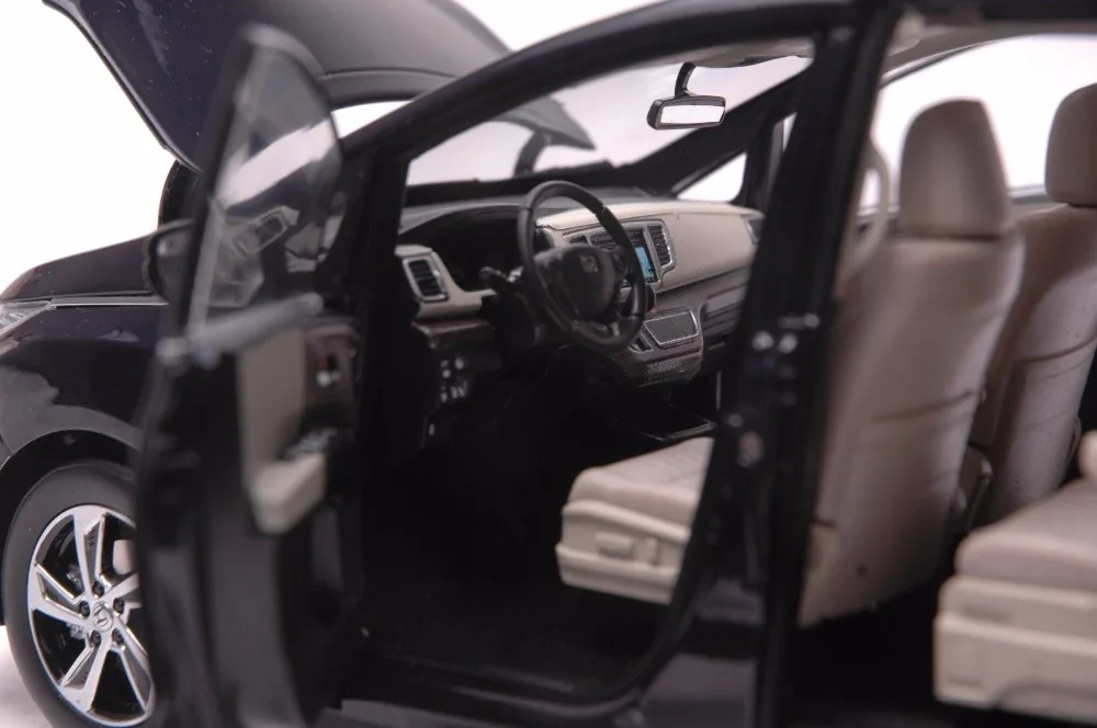 1:18 литая под давлением модель для Honda Odyssey Deep Blue MPV редкий сплав игрушечный автомобиль миниатюрная коллекция подарки фургон