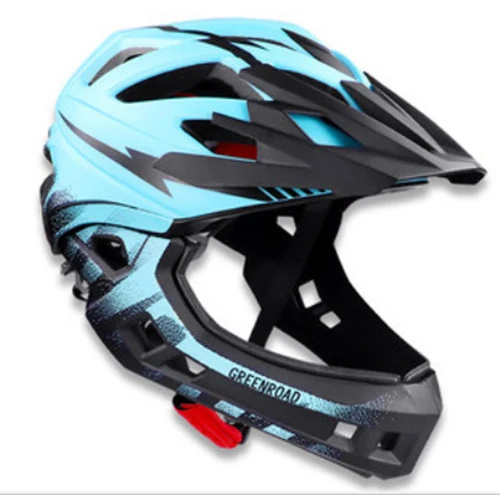 Color 5 Fullface шлем Детский велосипедный шлем M Красный mtb горный велосипед велосипедный шлем Горные dh детский Полный лицевой велосипедный шлем оборудование - Цвет: Color 5