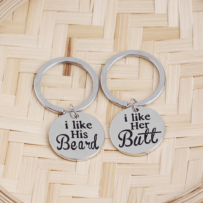 Мне нравится ее прикладом брелок для девушка жена мне бороду бойфренд муж пара