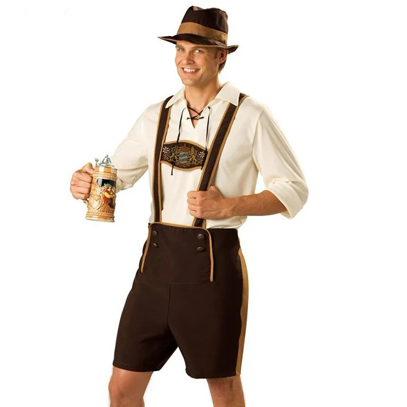 Костюм Октоберфест мужской Lederhosen баварский Немецкий фестиваль пива Косплей