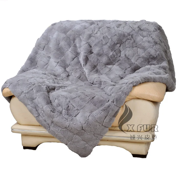 値段 CX-D-65 130 × 150 カスタムメイドパッチワークレックスウサギの毛皮の敷物
