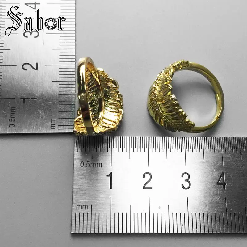 Золотые перьевые кольца серебряный цвет модные украшения этнические вечерние