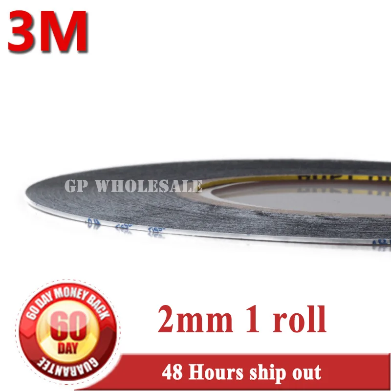 

2mm 3M 9448 9448AB black Double Sided Tape ahesive sticky for Ipad 1 Ipad 2 Ipad 3 ipad 4 mobile repair fix free shipping