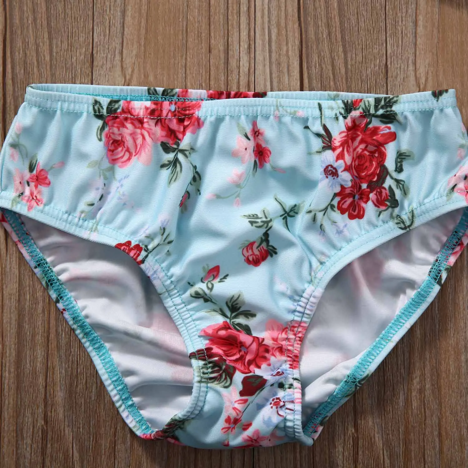 2Pcs Baby Cute Girls Halter Bow Swimwear Two-piece Kids Girl Floral Bikini Swimwears Swimsuit Bathing Suit Swimming Costume | Спорт и