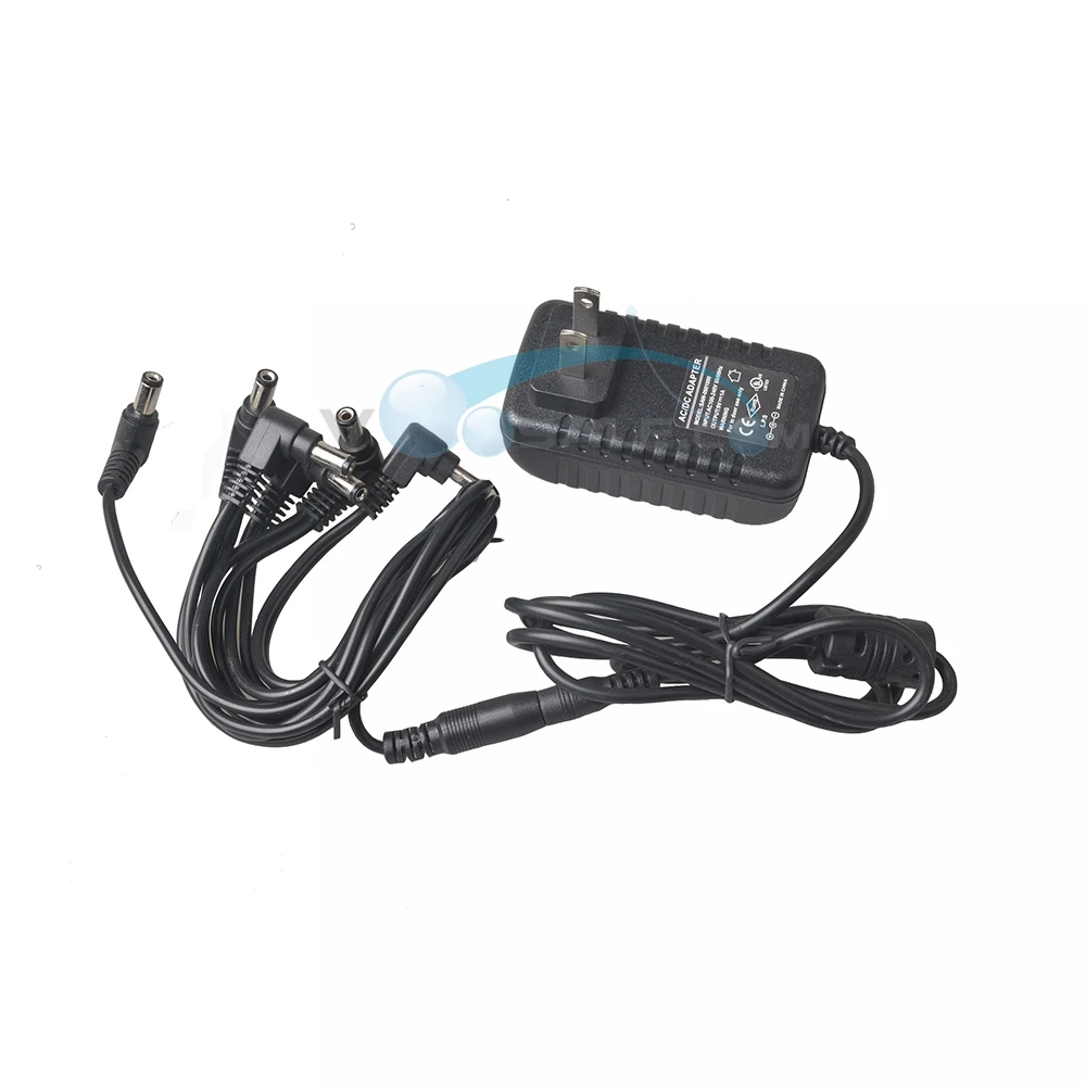 Адаптер Caline AC100V-240V to DC9V/1A имеет вилку AU UK US EU + 6 головок многоинтерфейсный кабель