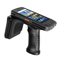 rugged data collector qcta core 2 5ghz handheld pda barcode scanner uhf rfid reader with android 8 1 mtk6763 3g ram 32g rom