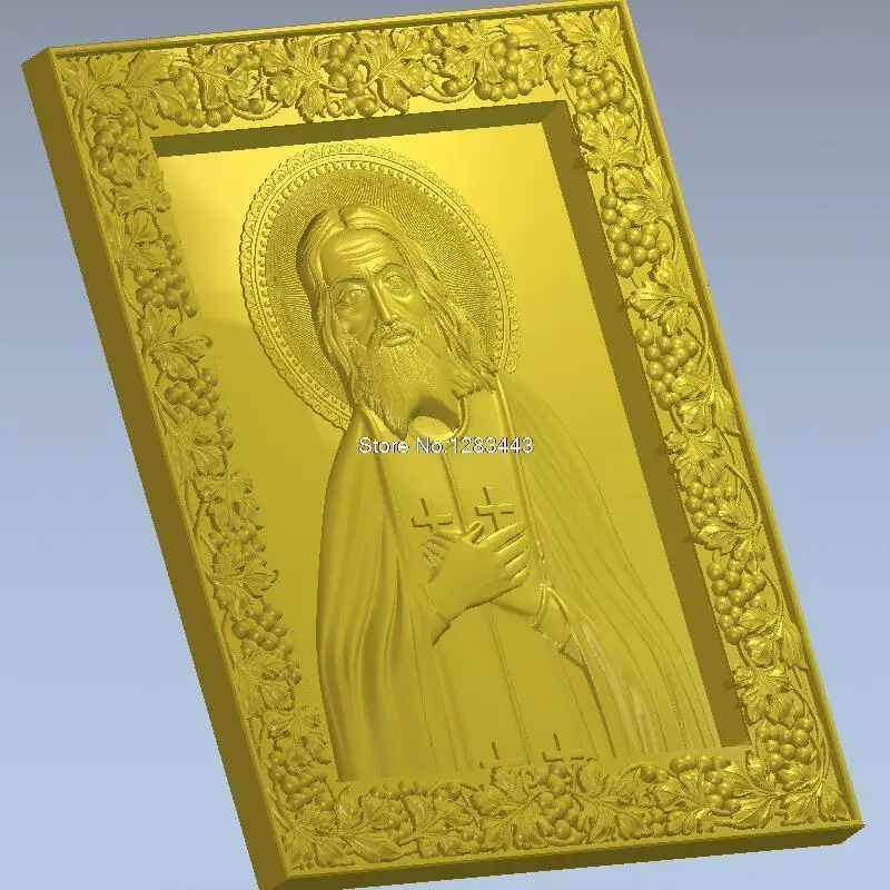 Высокое качество 3d модель рельеф для ЧПУ или 3D принтеров в STL файл seraphe из Sarov|3d model