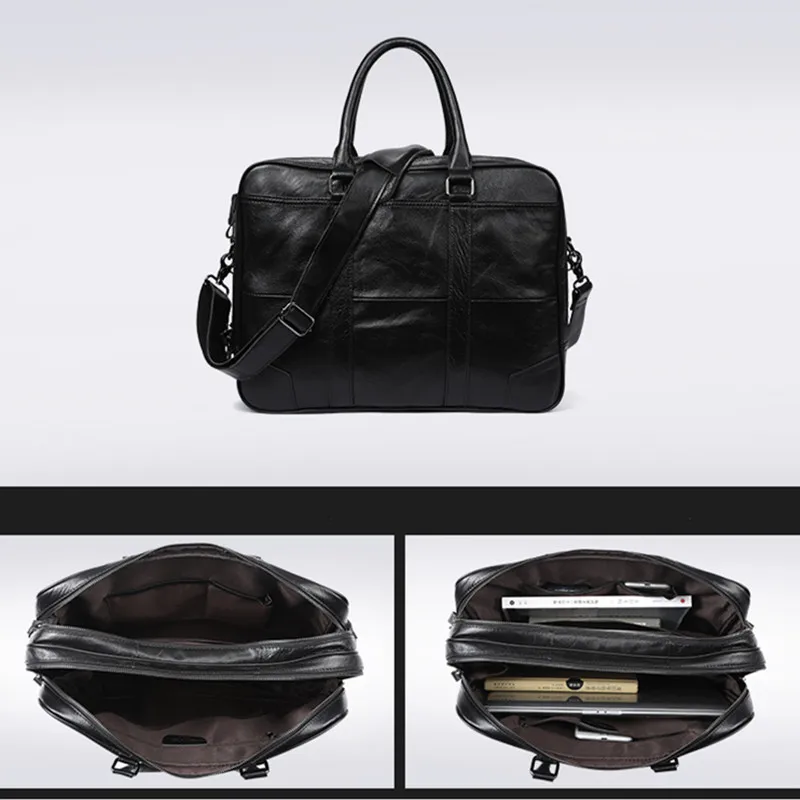 Новая акция простой фирменный дизайн деловой мужской портфель сумка из