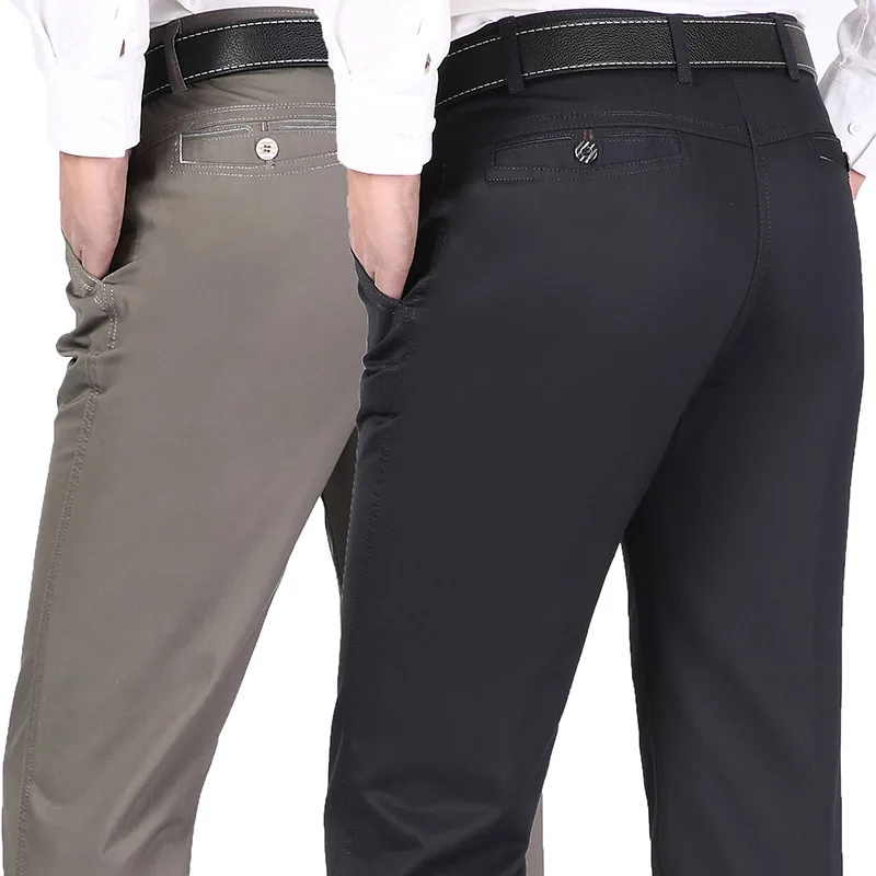 Брюки мужские хлопковые свободного покроя удобные прямые джоггеры повседневная