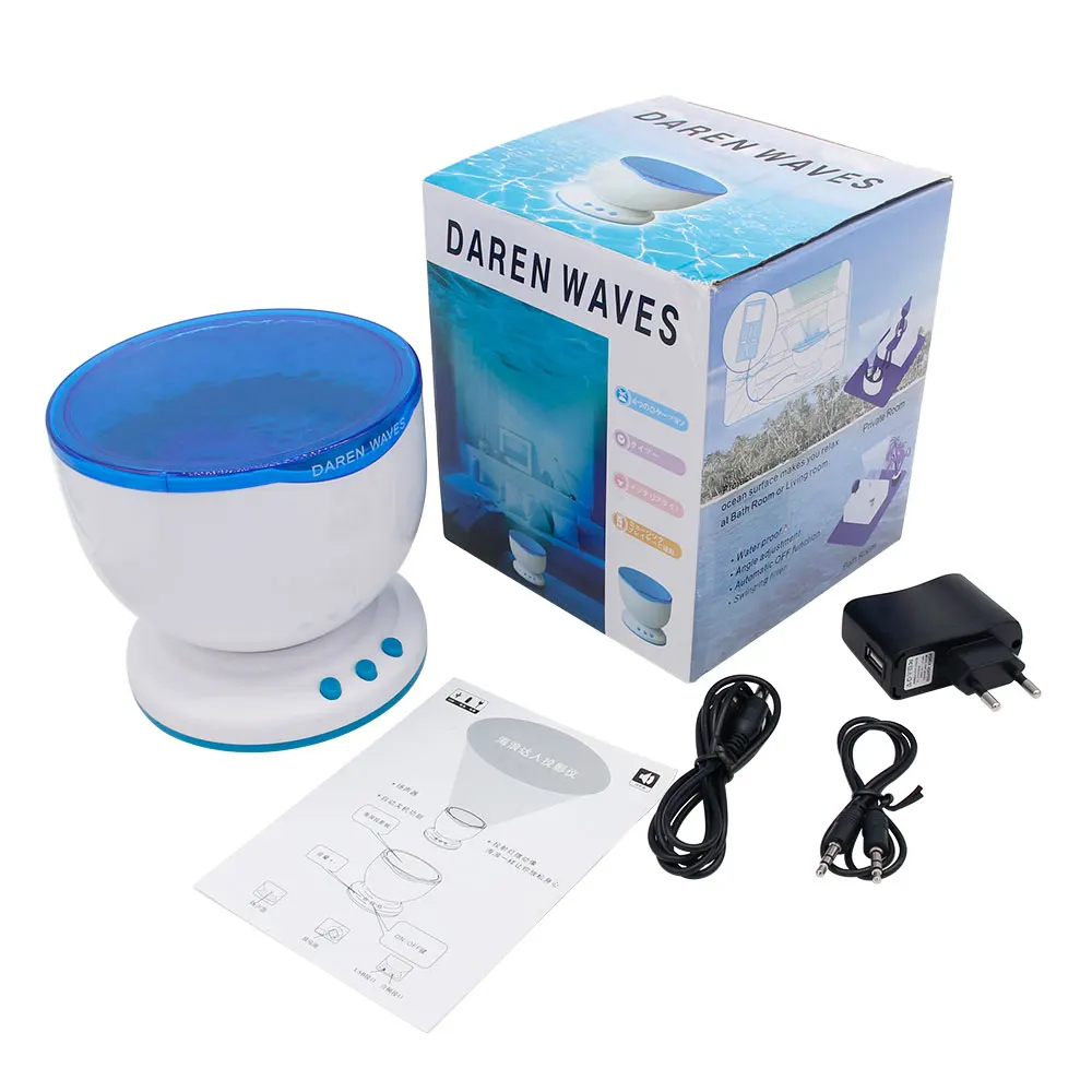 Dvolador Ocean ВОЛНА Ночник проектор и музыкальный плеер встроенный мини расслабляющий