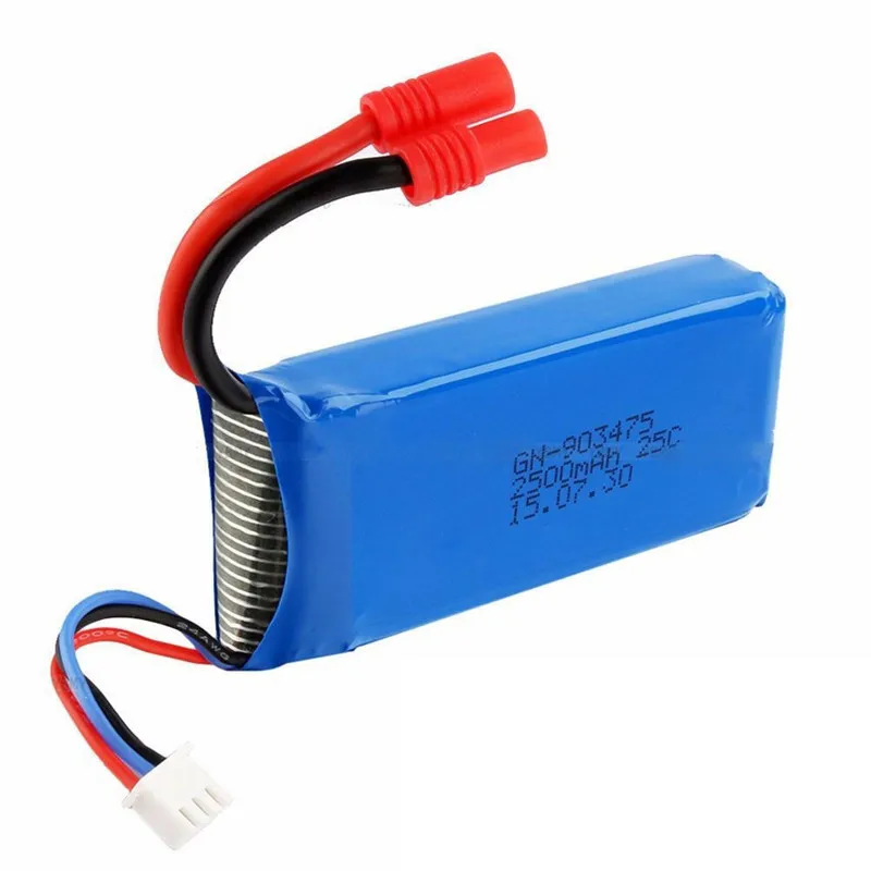7 4 V 2500 mAh 2 S lipo Батарея разъемы с вилками типа банан костюм для Syma X8C X8W X8G X8HG wltoys v262