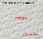 180 шт. 15 мм x 3 мм прозрачный Противоскользящий силиконовый резиновый пластиковый бампер амортизатор 3 м самоклеящиеся силиконовые накладки для ног