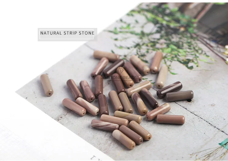 STRIP STONE JD каменные бусины набор натуральных камней Квадратные бусины с отверстием желтые туркиоза из желтого нефрита Квадратные бусины для аксессуаров - Цвет: STRIP STONE