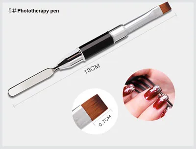 1 шт Nail Art кисть Pen УФ-гель для ногтей градиент фототерапии ручка с двойной головкой расширение инструменты для дизайна маникюра - Цвет: 05