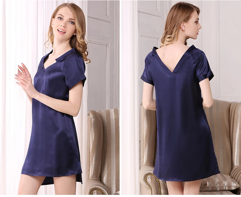 XL женские шелковые ночные рубашки 20*7 новые женские модные брендовые сексуальные красные розовые мини летние чистые шелковые ночные рубашки женские большие