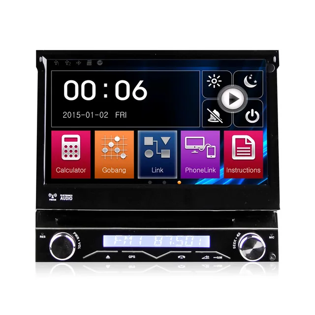 Универсальный автомобильный DVD-плеер 1 Din 7 &quotсъемный аудио GPS Навигация стерео