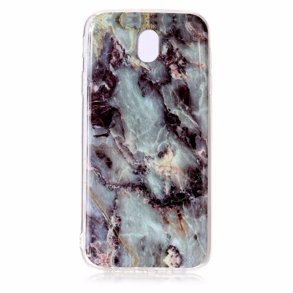 ARYIKUM Telephone Case For Samsung Galaxy J7 2017 Pro EU J730F J730 Soft Silicone Marble BackCover J 7 Coque |