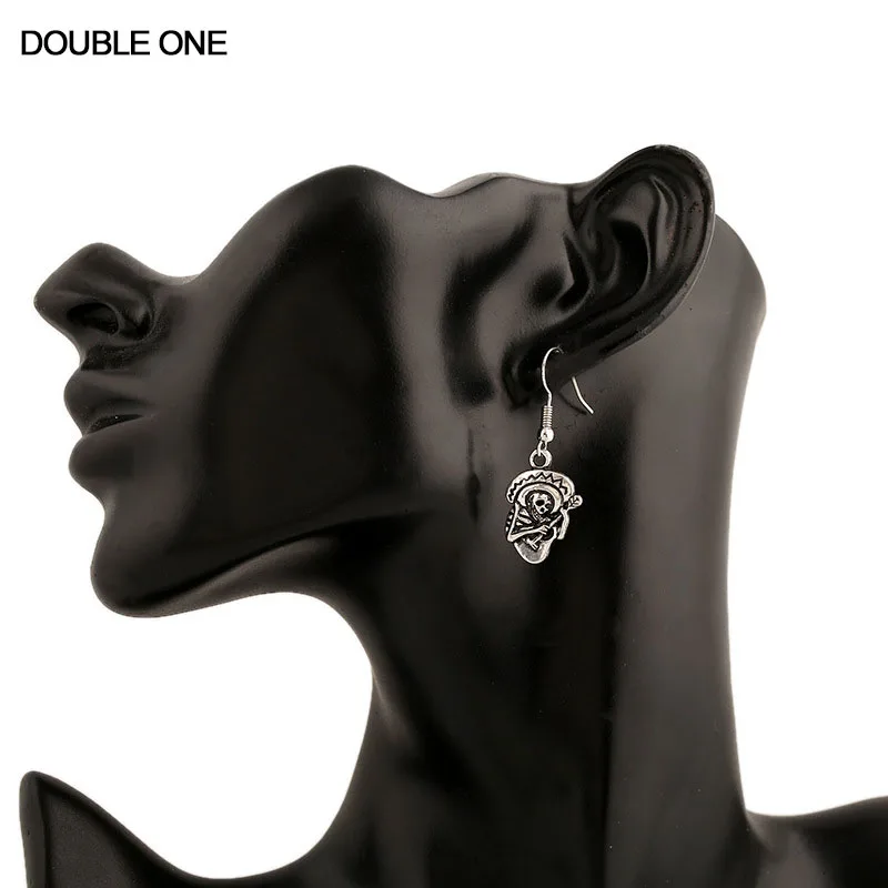 Женские винтажные серьги гитары в стиле панк|earrings vintage|guitar earringsboho earrings silver |