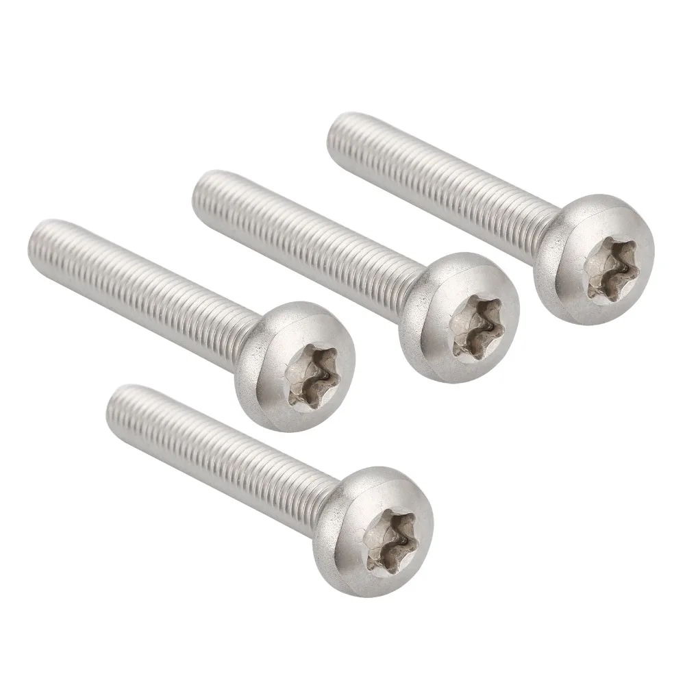 Stainless Steel Tamper Proof Torx Pan Head Machine Screw Nylock M3 x 4mm-50mm Length |