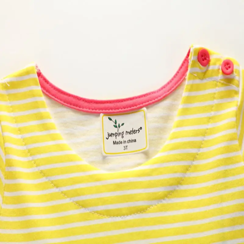2019 New Girls ⟊sual dress Fashion Stylish Children Wear Summer Printed Cotton Children's striped short sleeve clothes 18N1126 |