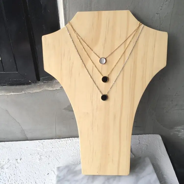 Двухсторонний Круглый Кулон YUN RUO из розового золота и серебра ожерелье титановой