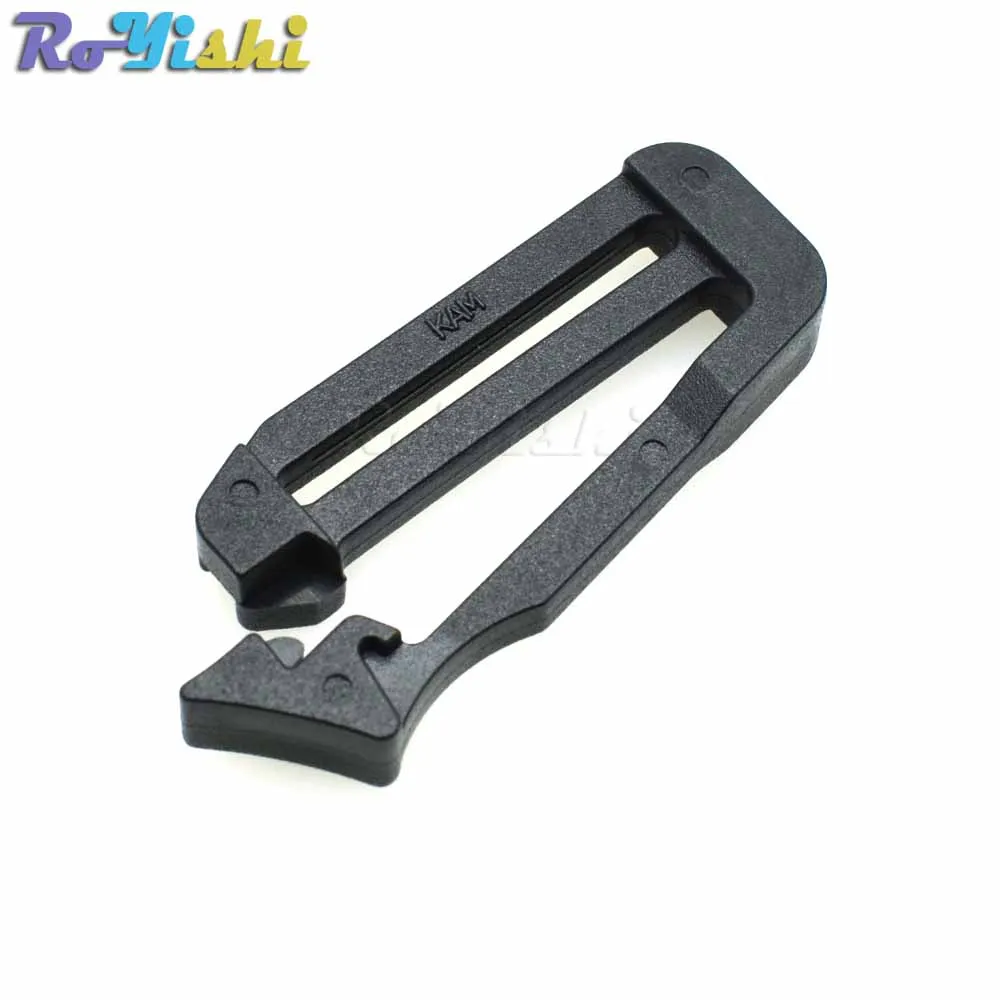 

100pcs/pack 1"( 26mm) One Side Opened Quickdraw TriGlide Slider Adjust Buckle For Webbing Strap 3D Attached Bag Black