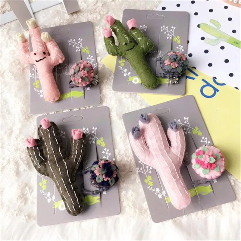 4 вида стилей значок украшения 2 шт мультфильм кактус бонсай брошь значки на