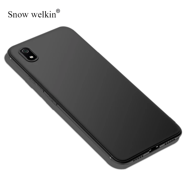 Black Милый милый чехол для телефона Xiaomi Redmi 7A, Матовый ТПУ чехол для Redmi 7A Redmi7A, цветной Ультратонкий Мягкий силиконовый чехол - Цвет: Black