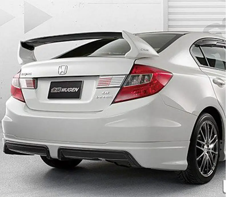 Jioyng Неокрашенный заднего крыла багажник спойлер для 12 15 Honda Civic 2012 2013 2014 2015 по EMS|trunk