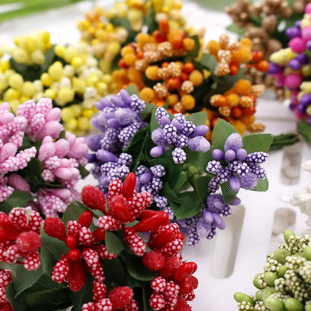 12 шт. Декоративная гирлянда для скрапбукинга|stamen flowers|flowers forfake flowers |