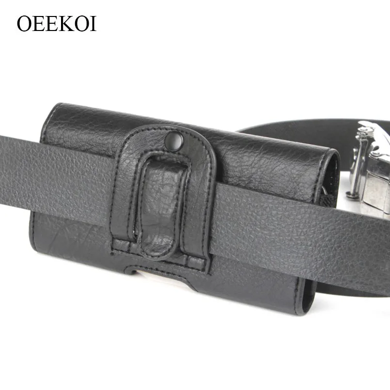 

OEEKOI Stone Pattern Belt Clip Pouch Holster Case for Vodafone Smart V10