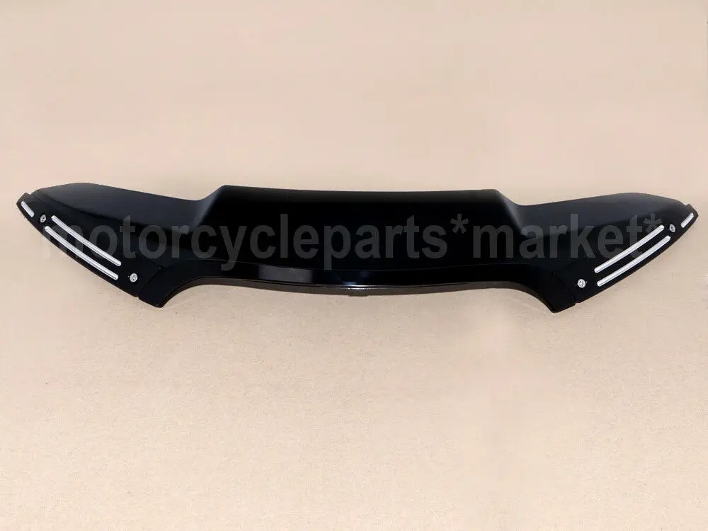 Black/Smoke 4.5&quot Flare Wave Windscreen Split Windshield Center w/ Side Trim For Harley Road Glide FLTR FLTRX 2015-2018 17 16 |