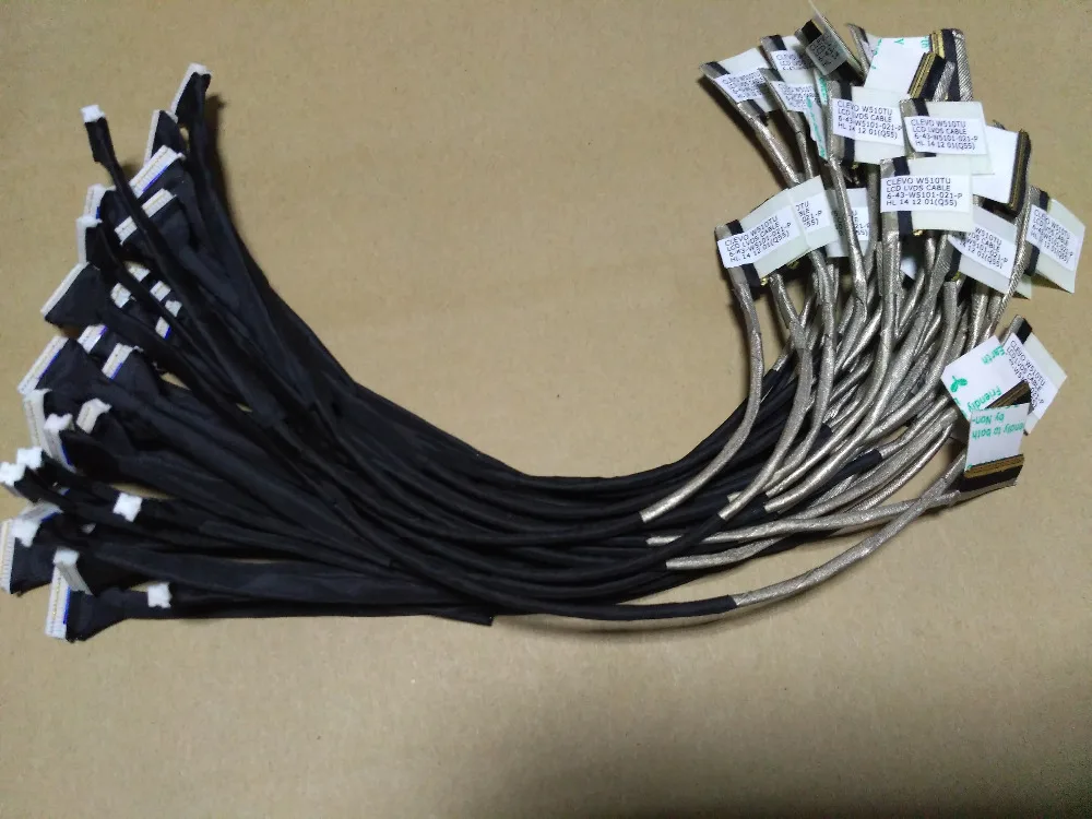Бесплатная доставка новый оригинальный кабель clevo W510TU lcd lvds 6-43-W5101-021-P для ноутбука